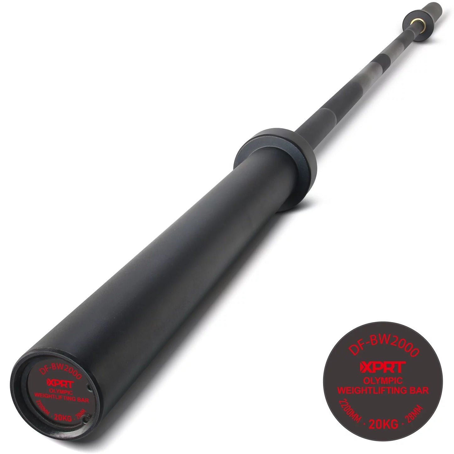 20KG Olympic Weightlifting Bar Rated 1500Lbs Black Zinc